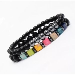 2 piece Natural Stone Couple Bracelet